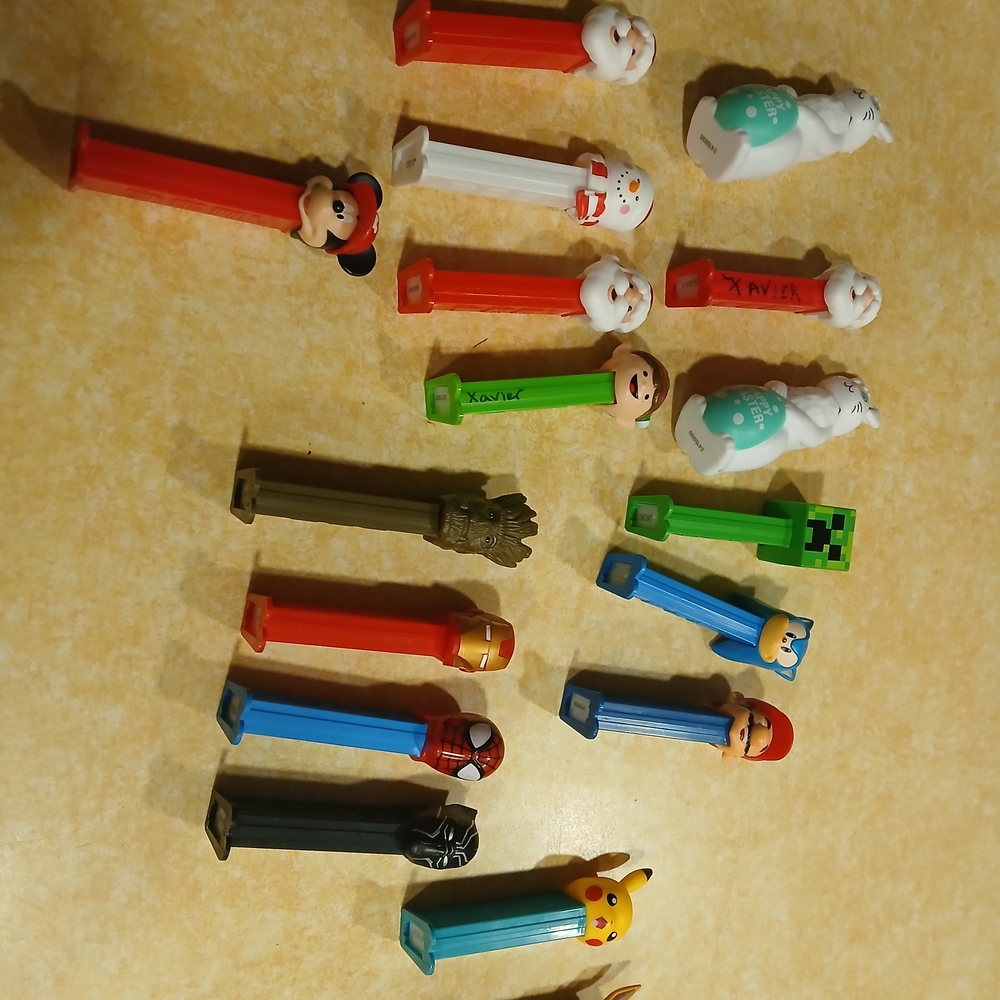Assorted PEZ Kids Character Candy Dispenser Set of 17